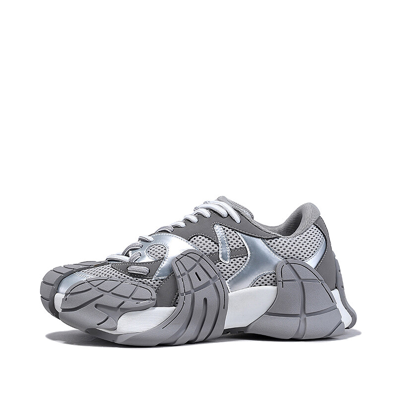 

Кроссовки женские толстые низкие Bellalily, серебряный, Серый, Кроссовки женские толстые низкие Bellalily, серебряный