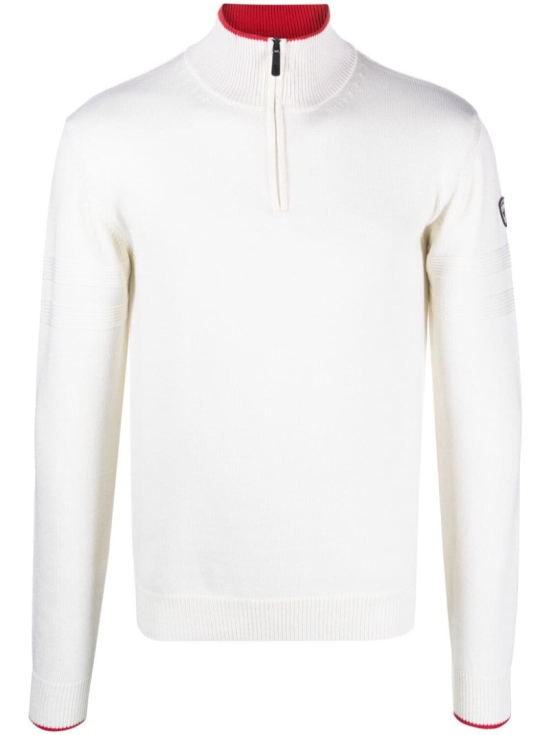 

Rossignol half-zip merino knitted jumper, белый