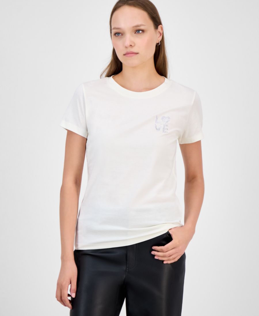 

Женская футболка с изображением стразов Love BOSS Orange, Soft Cream, Оранжевый, Женская футболка с изображением стразов Love BOSS Orange, Soft Cream