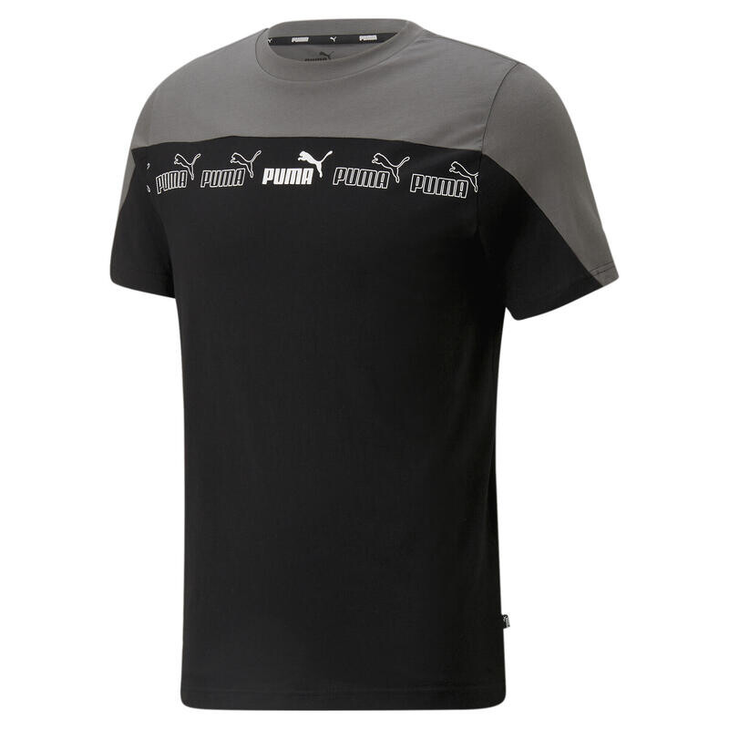 

Мужская футболка «Around the Block» PUMA Black Castlerock, цвет weiss
