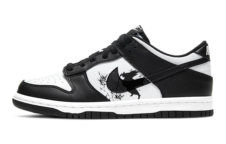 

Кроссовки Nike Dunk Skateboard Shoes Women's Low-Top Black White, Черный, Кроссовки Nike Dunk Skateboard Shoes Women's Low-Top Black White