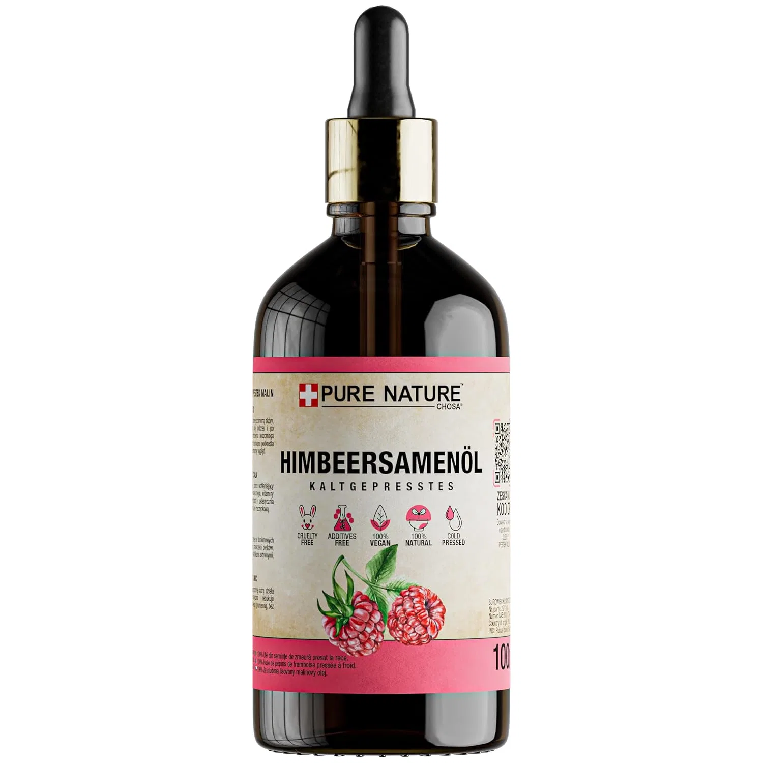 Органическое масло семян малины Chosa 100 мл Pure Chemical By Chosa, Bottle