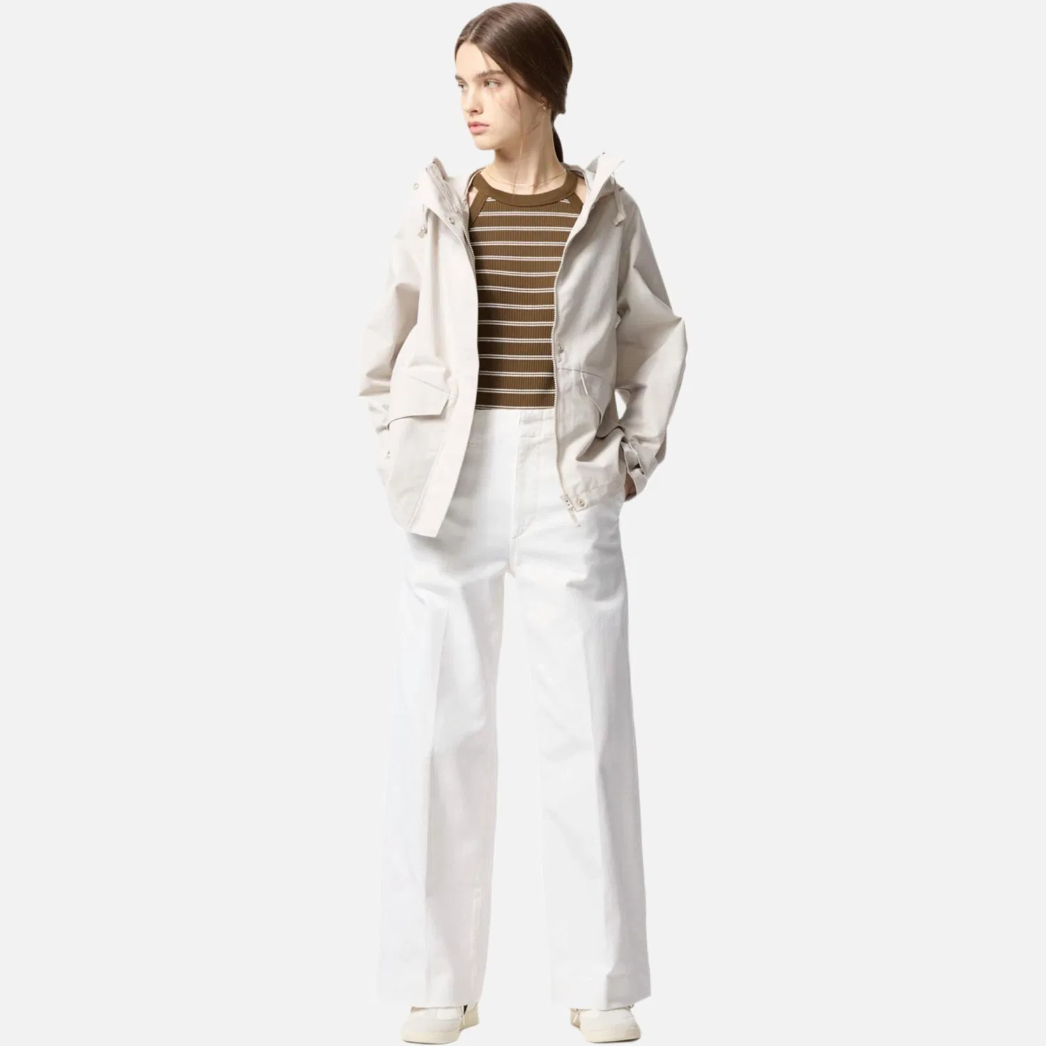 Пальто женское Beige UNIQLO — фото 3