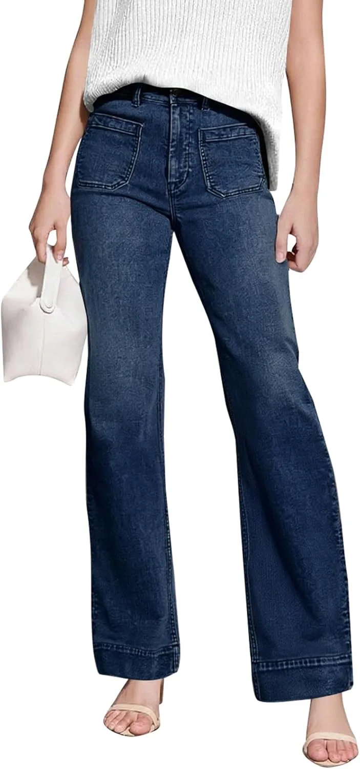 

Женские джинсы wide leg с высокой посадкой