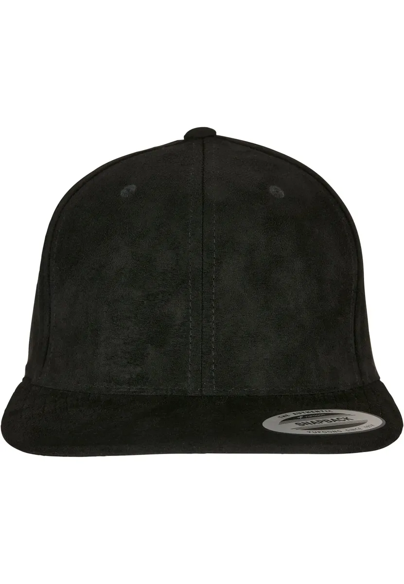 

Кепка Flexfit Snapback " Flexfit Unisex Suede Leather Snapback", черный