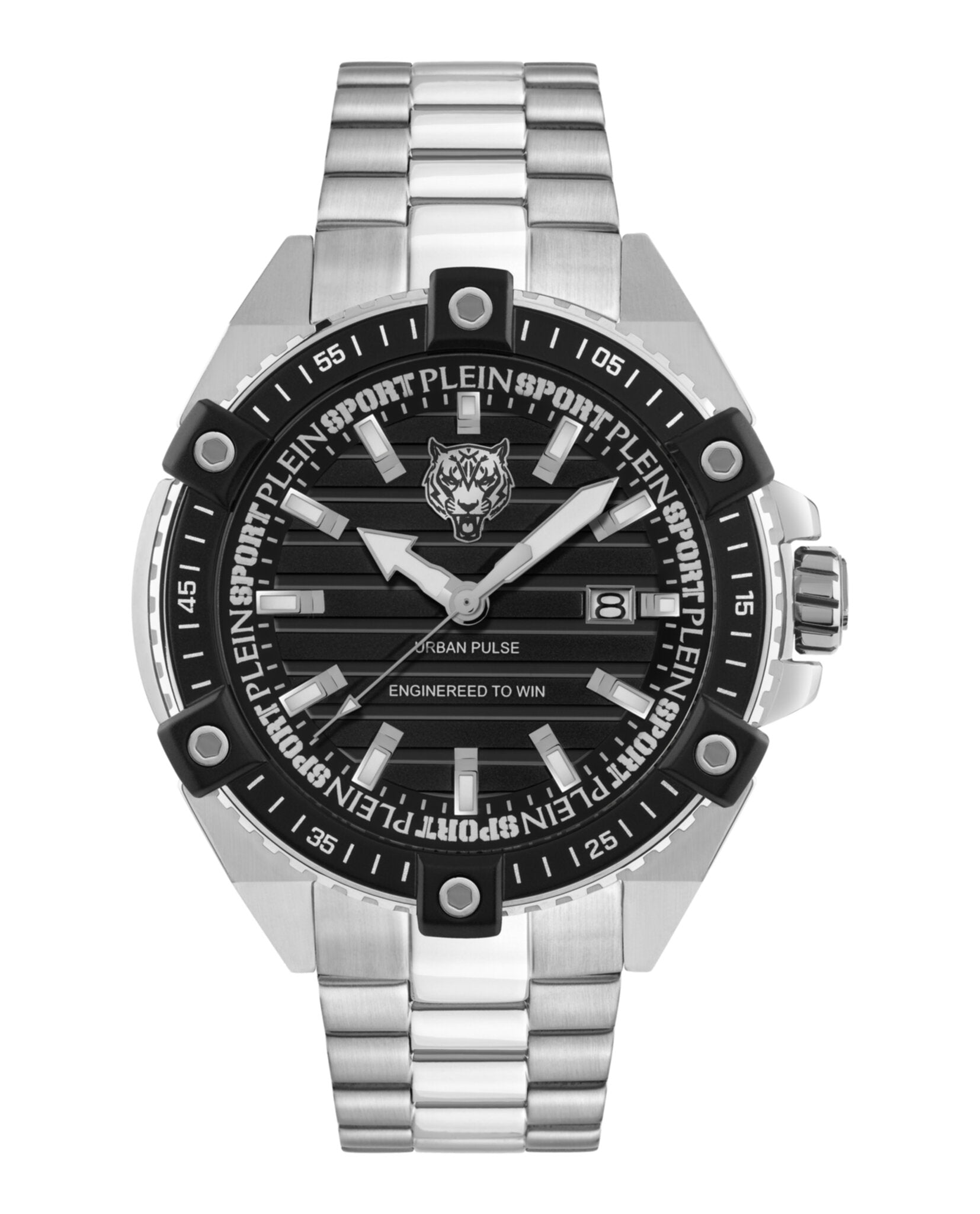 

Часы Urban Pulse PLEIN SPORT, цвет silver/stainless steel/black