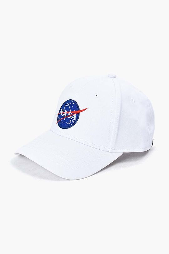 

Бейсболка из хлопка Nasa Cap Alpha Industries, белый