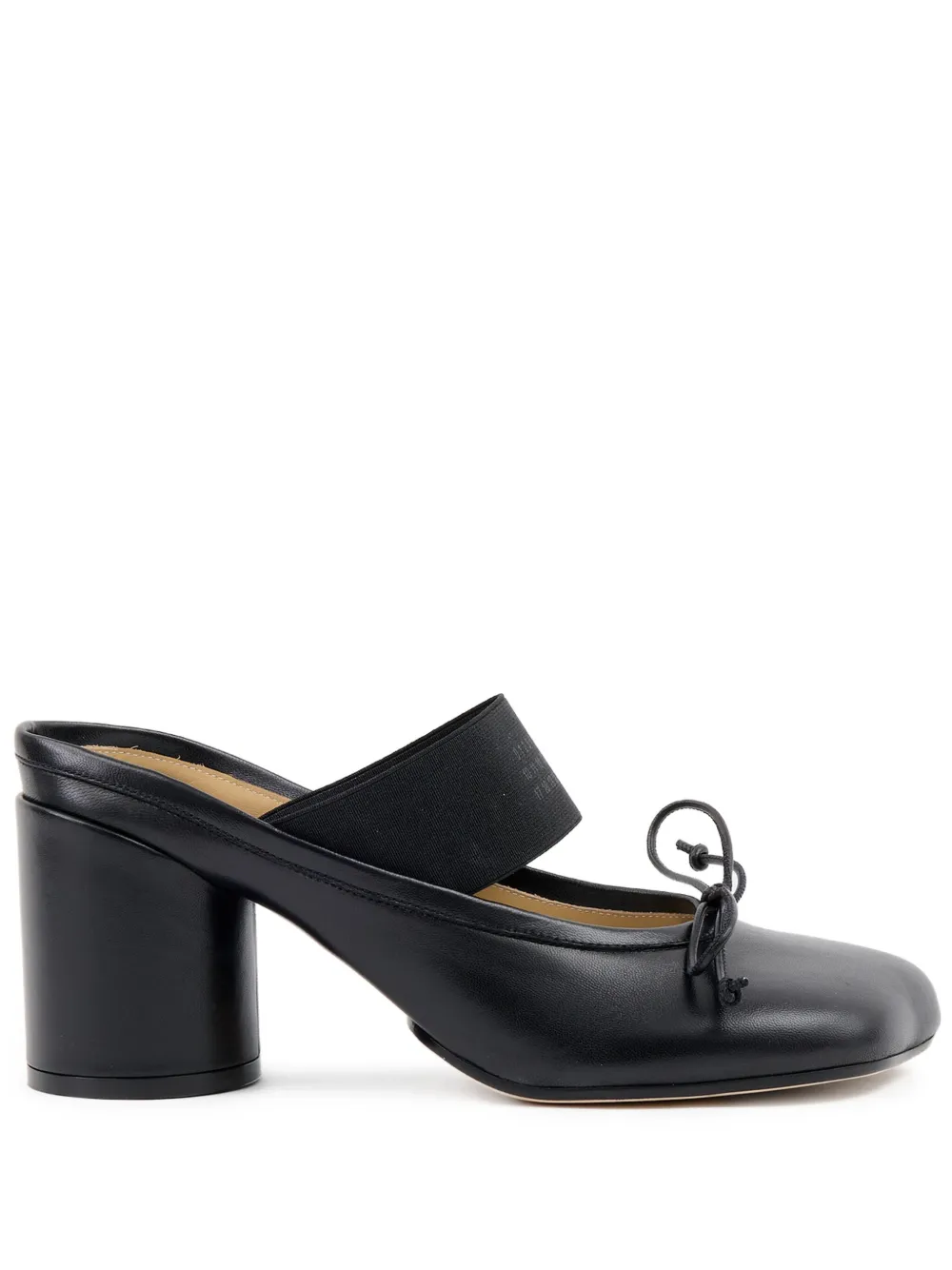 Мюли Ballet 70 с логотипом MM6 Maison Margiela, черный