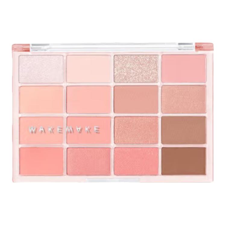 

Матовая классическая палетка теней для век на 16 цветов, легко растушевывается, подчеркивает глаза, 14 г WAKEMAKE
