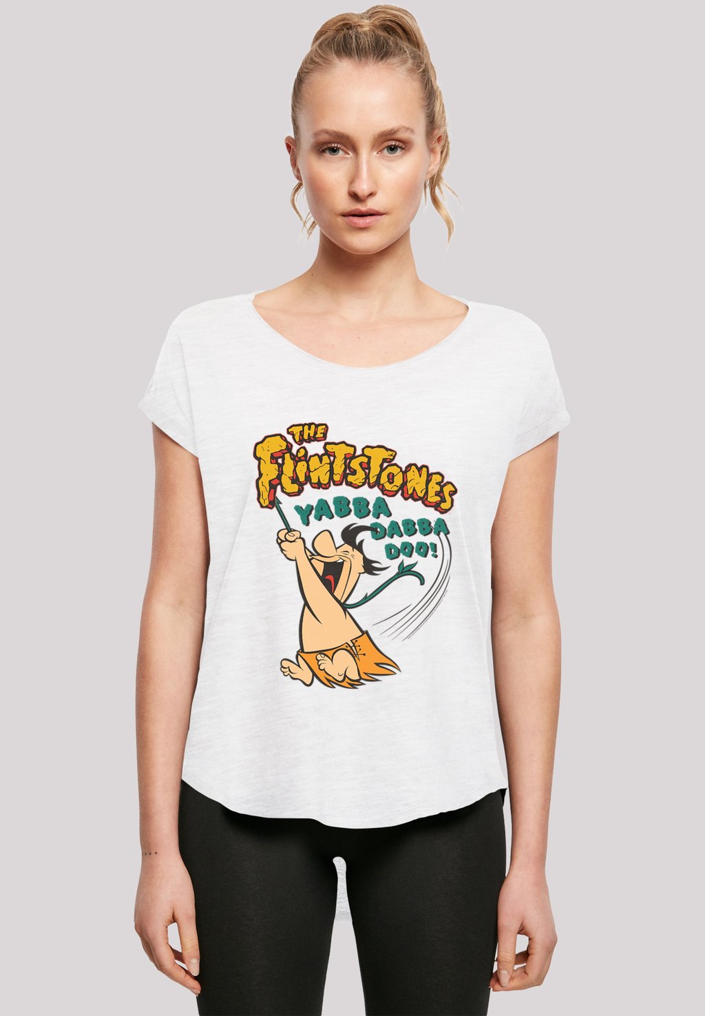 

Футболка с принтом FAMILIE FEUERSTEIN FRED YABBA DABBA DOO F4NT4STIC, белый