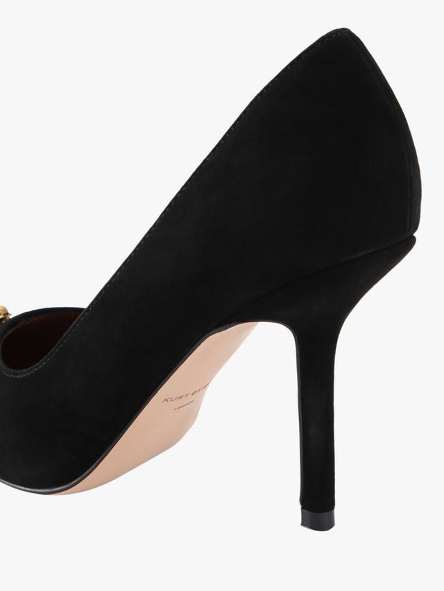 Замшевые туфли Zip для корта Kurt Geiger London, Black — фото 4