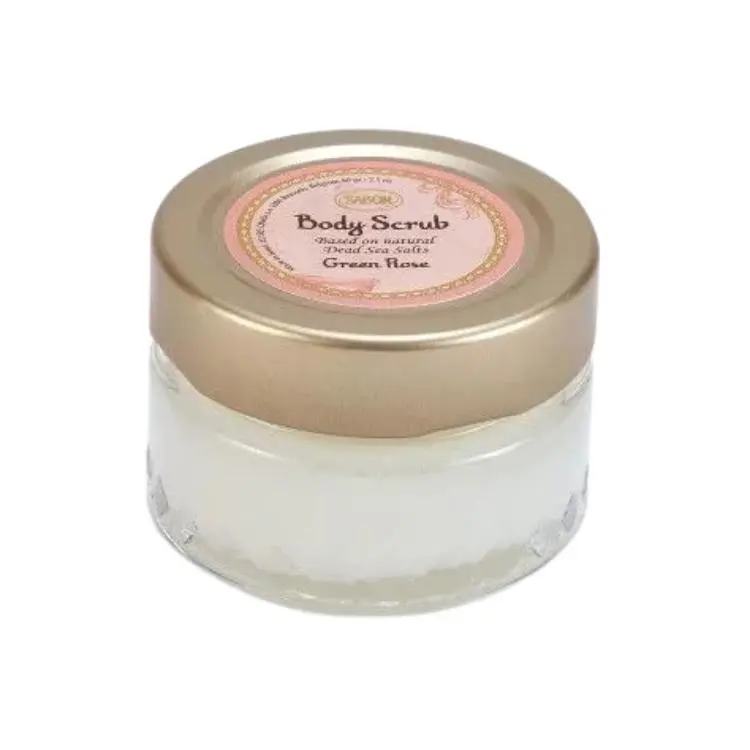 

Нежный скраб для тела с солью Мертвого моря и жасмином для очищения и восстановления 60 г отшелушивающий SABON