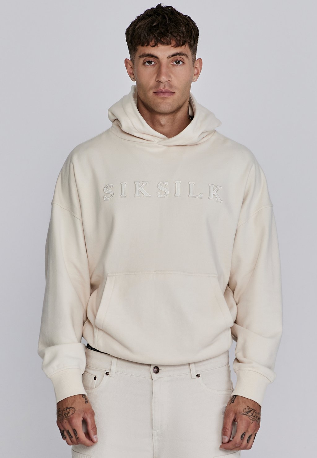 

Толстовка APPLIQUE - Hoodie SIKSILK, кремовый
