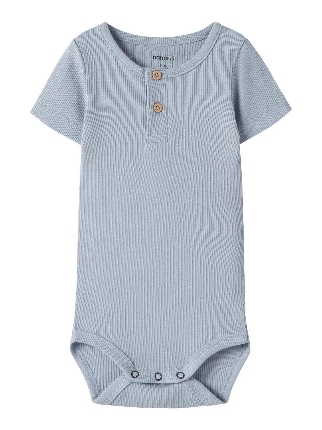 Боди с коротким рукавом, Name it, blue fog