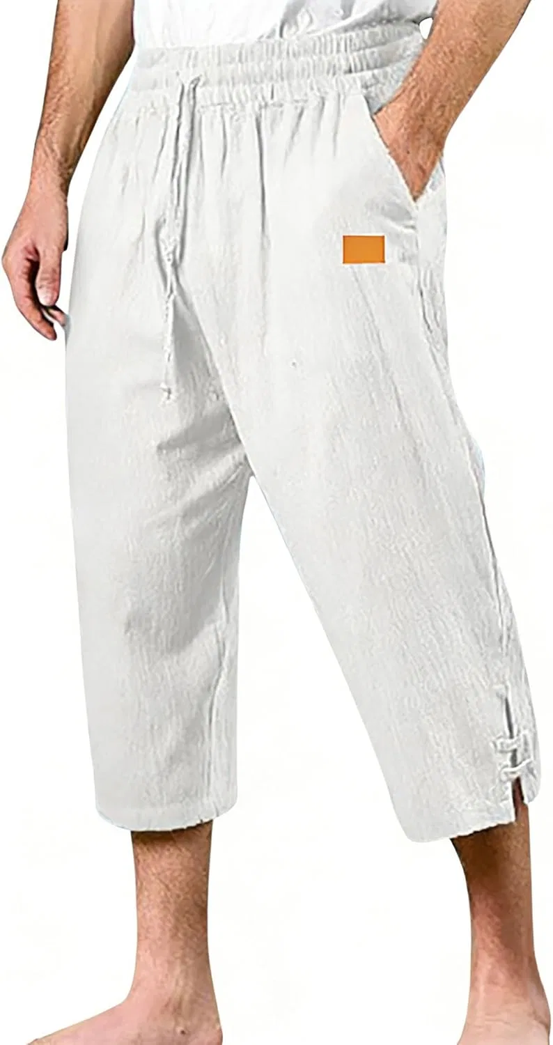 Капри мужские Cotton Linen, белый