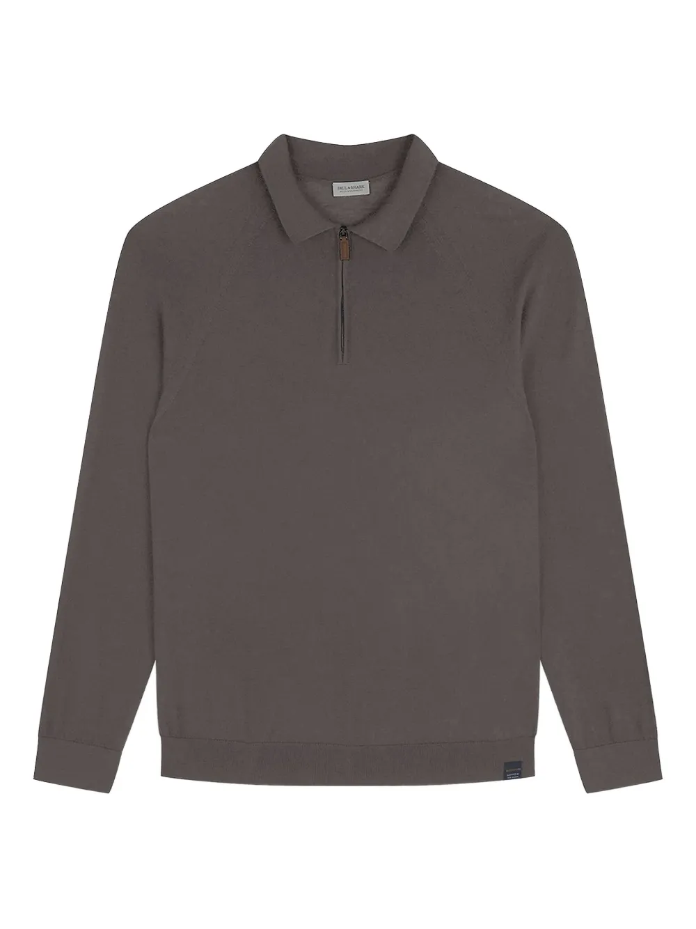 

Поло на молнии Paul & Shark, коричневый