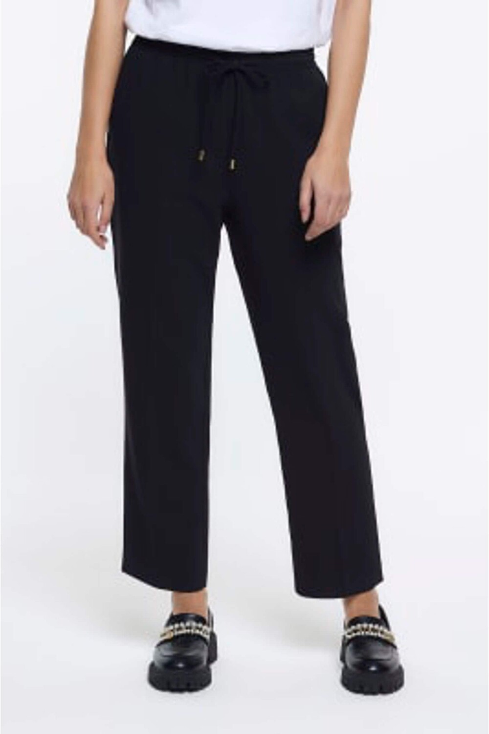 

Джоггеры строгого кроя River Island, черный