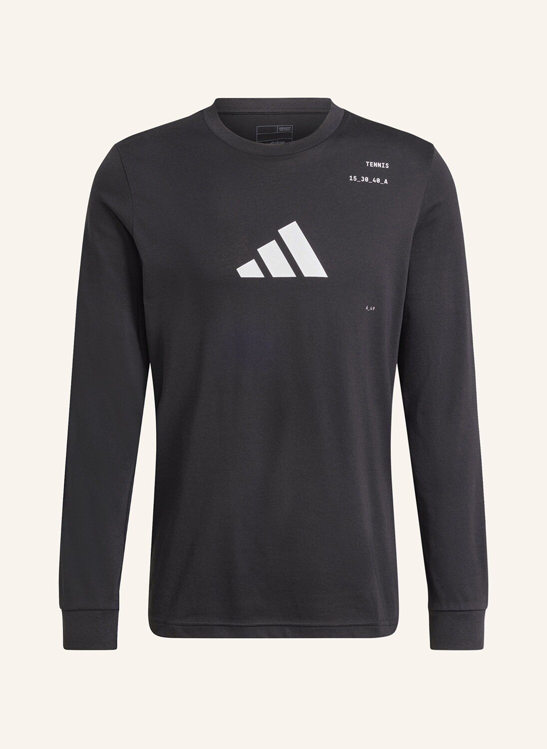

Лонгслив adidas, черный/белый