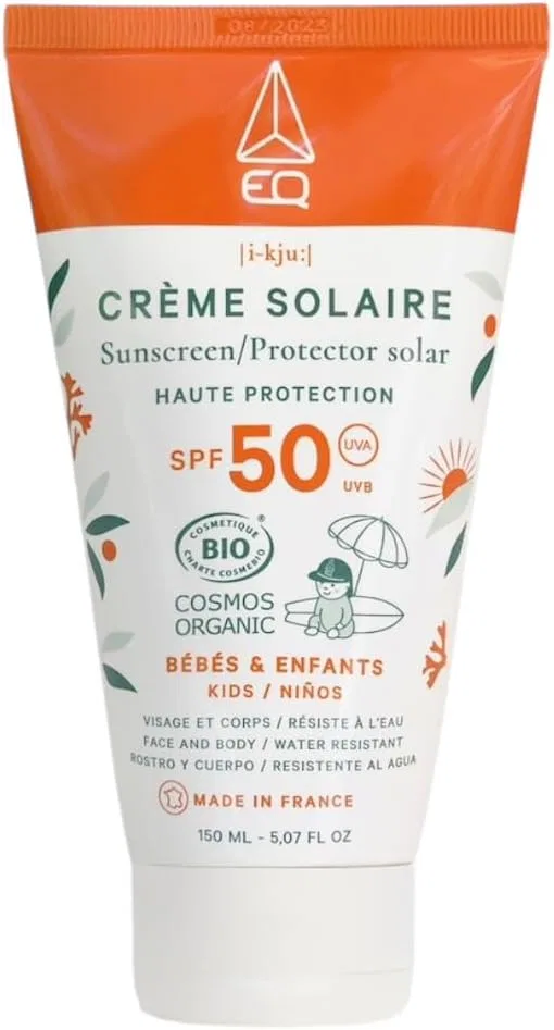 Солнцезащитный крем для тела и лица SPF 50, водостойкий, органический, 50 мл