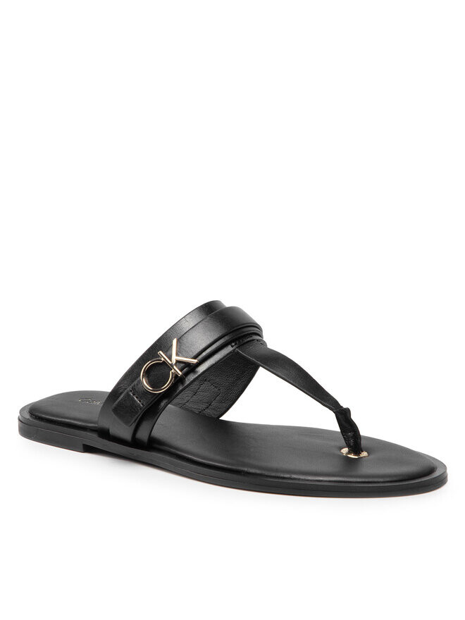 

Шлепанцы Calvin Klein Almond Flat Tp Slide W/Hdw HW0HW00829, черный