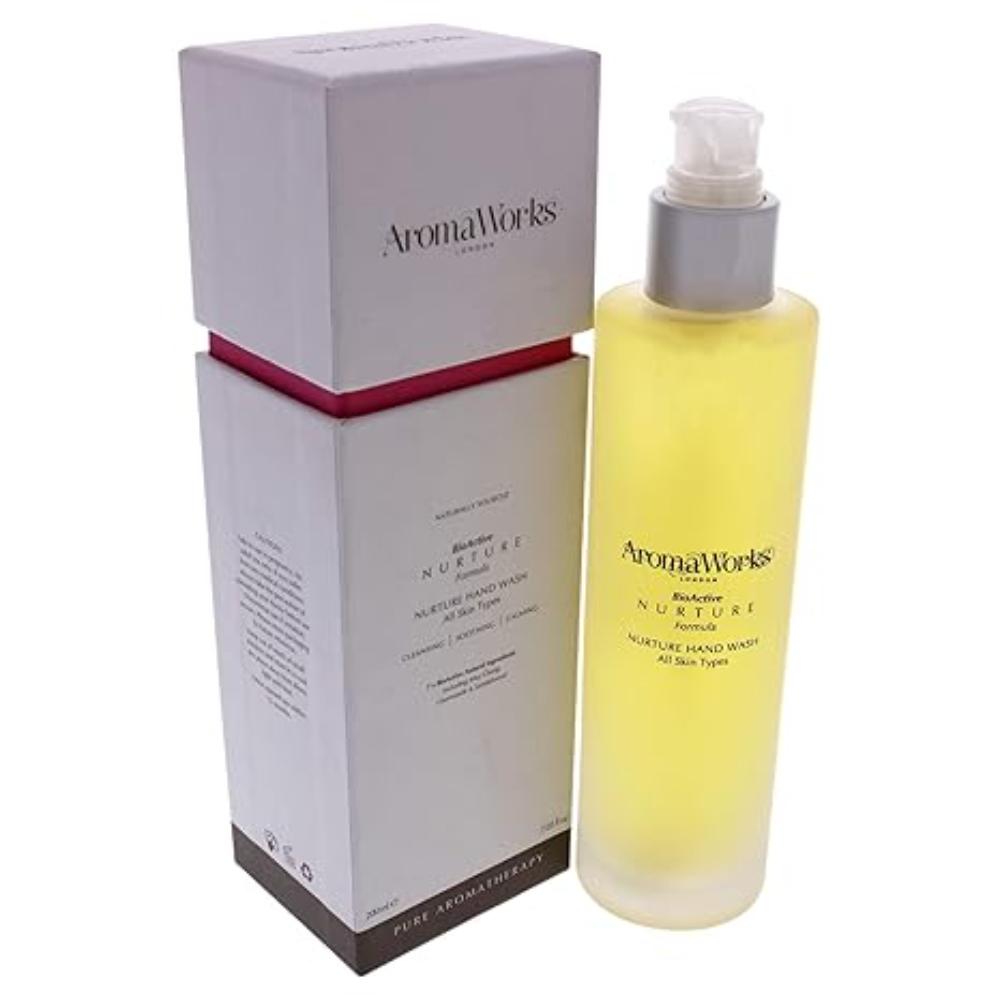 Жидкое мыло для рук Nurture от Aromaworks, подходит как для мужчин, так и для женщин - 7,03 унции (218 мл), прозрачный — фото 2