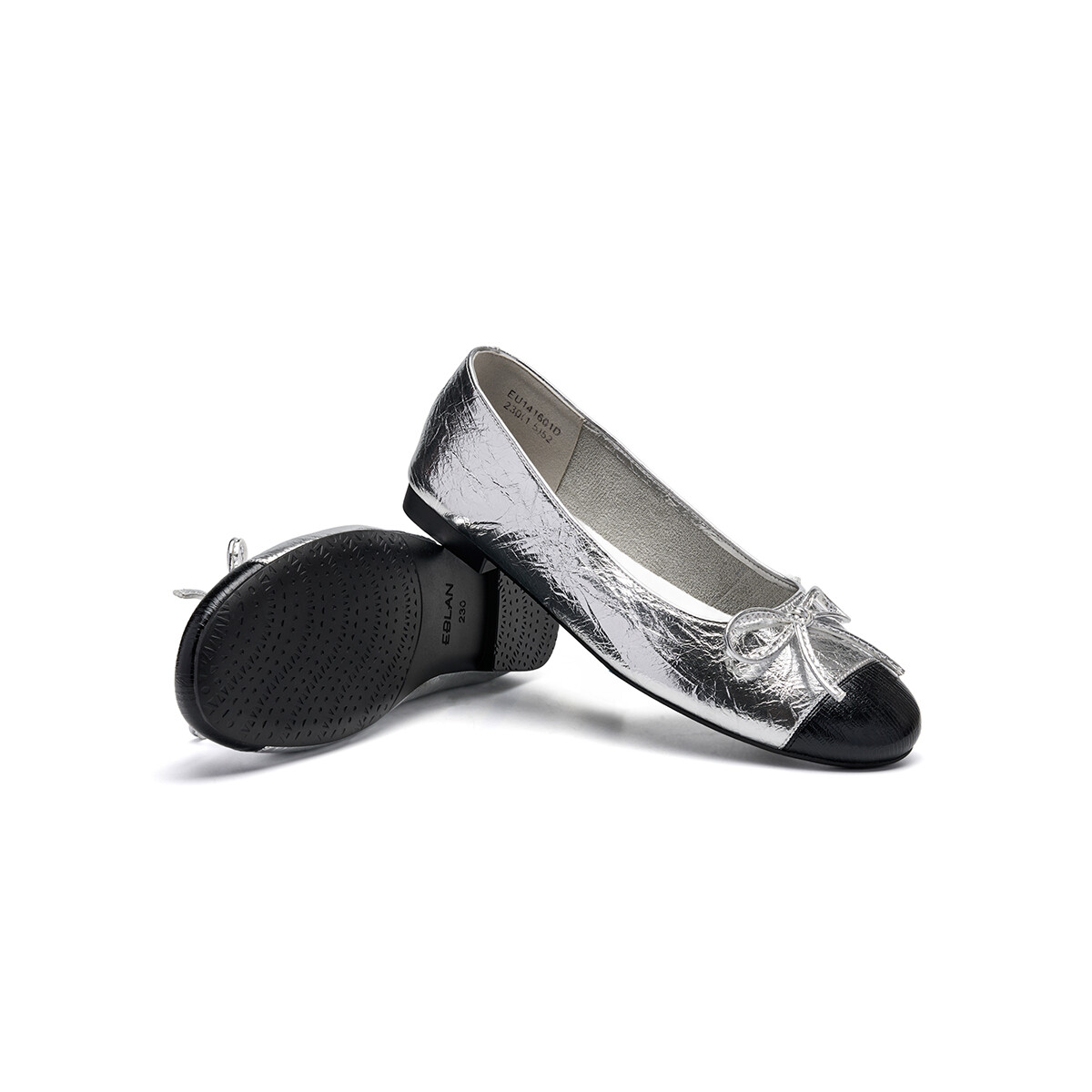 Туфли женские повседневные Women's Casual Shoes Women's Silver Eblan, серебряный — фото 4