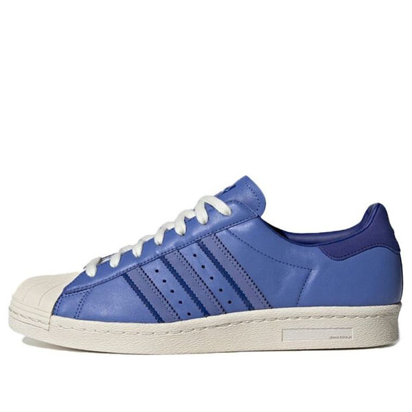 

Кроссовки оригинал суперзвезда 80-х настоящие сиреневые Adidas, синий
