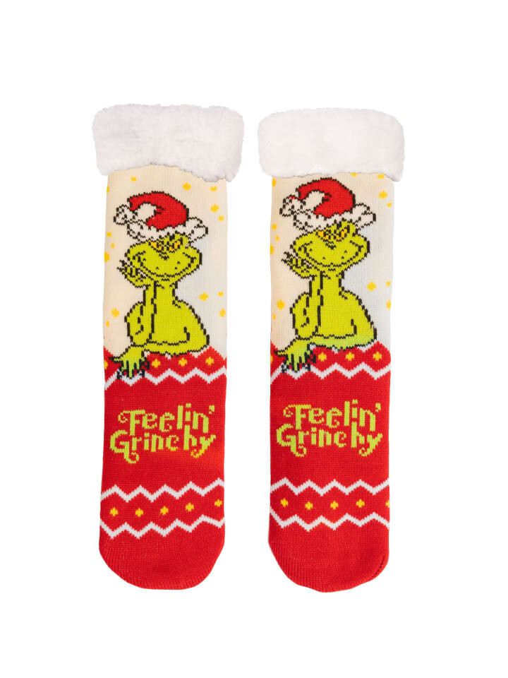 

Носки United Labels The Grinch Hütten Feelin Grinchy Haus Kuschel, разноцветный