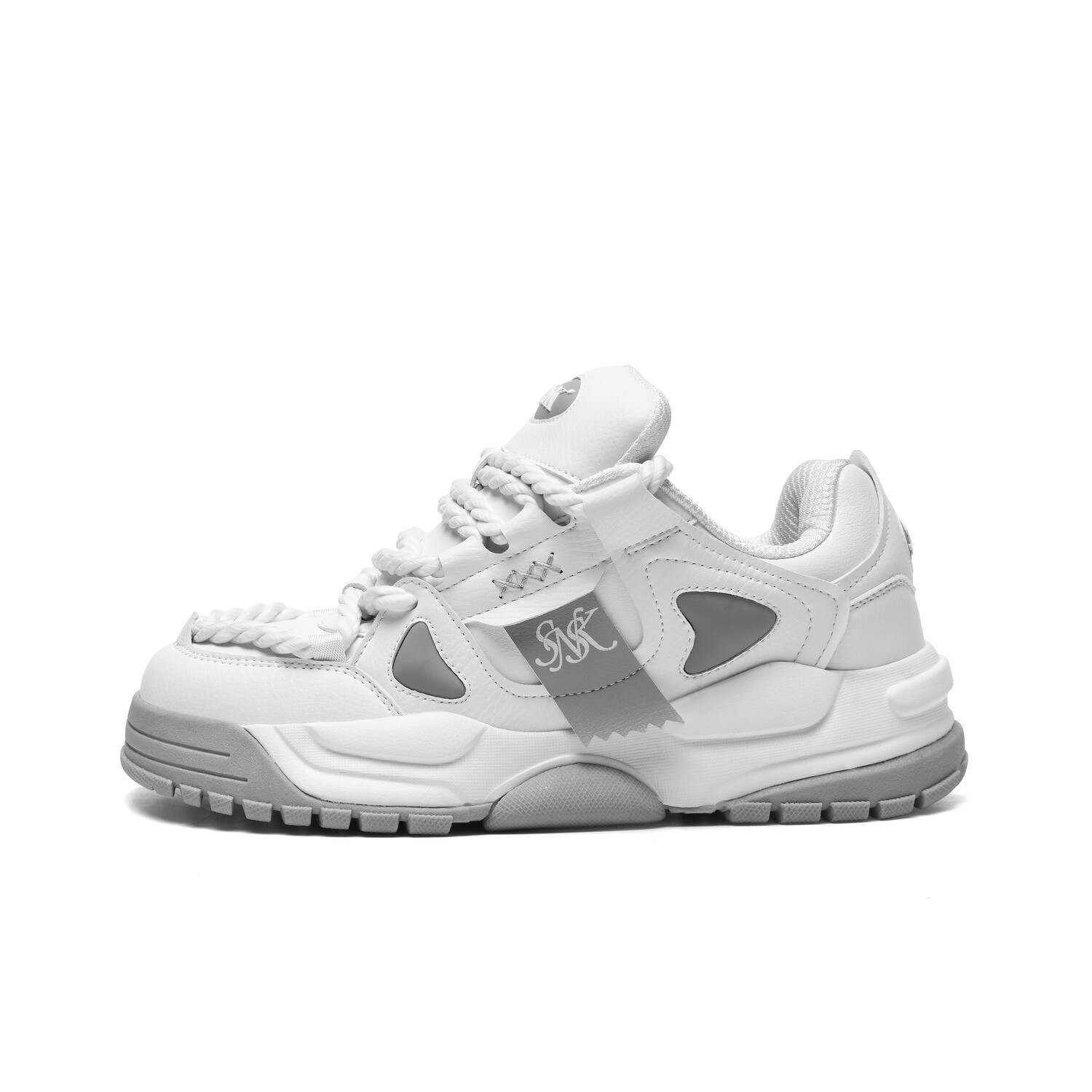 

Кроссовки SNSK Skateboarding Shoes Men Low-top, белый/серый