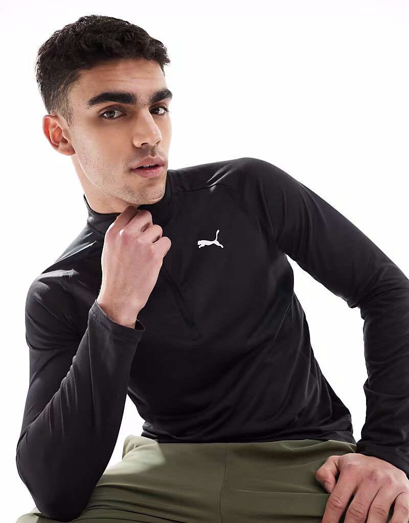 

Топ Puma tech с застежкой-молнией 1/4 черного цвета