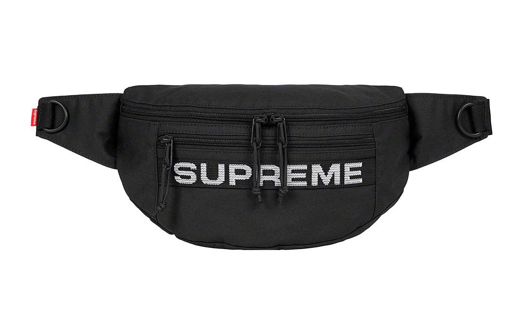 

Нейлоновая с хлопком наплечная сумка, кроссбоди, поясная сумка Regular Unisex Black Supreme