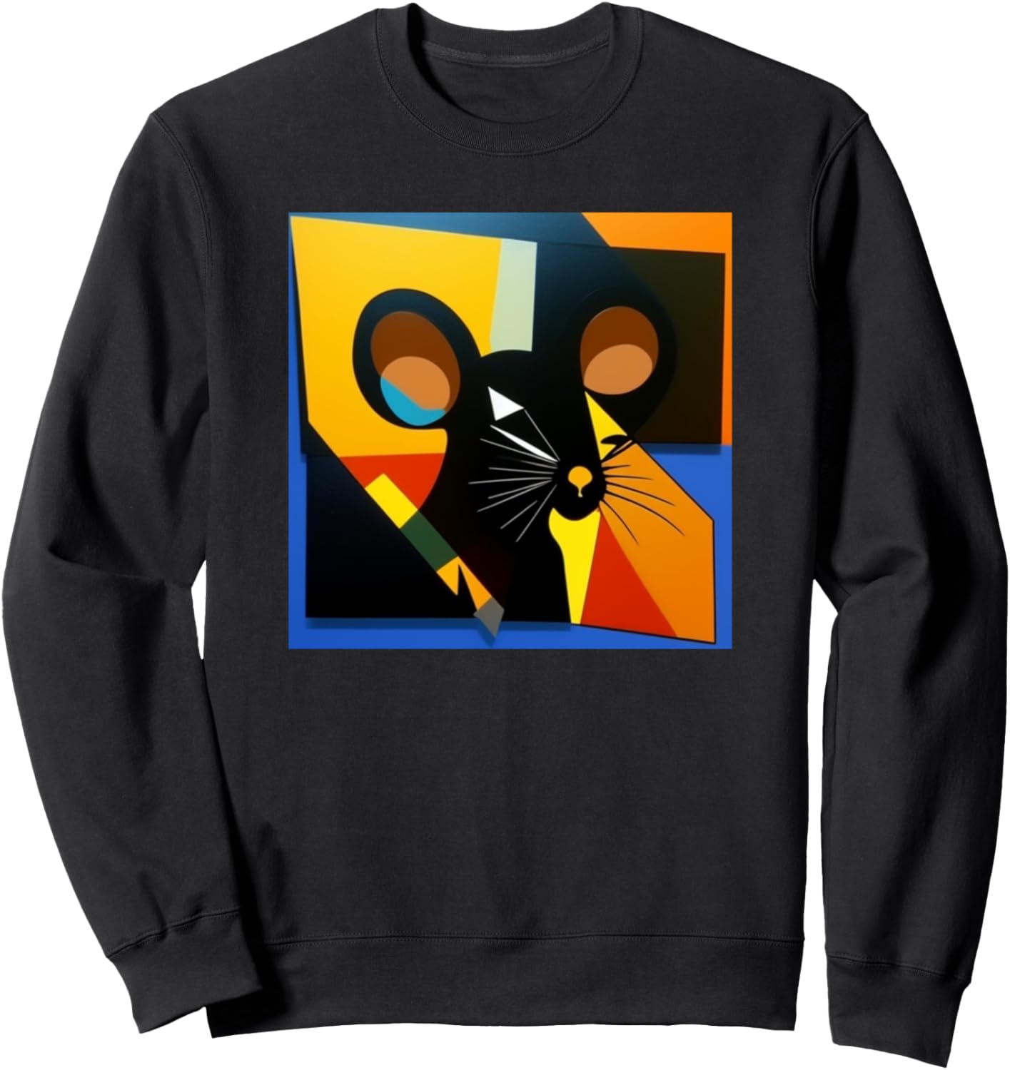 

Толстовка с силуэтом мыши, красочная, для любителей мышей Rats Pets Art Women - Girls Kids Men Boys Gift, черный