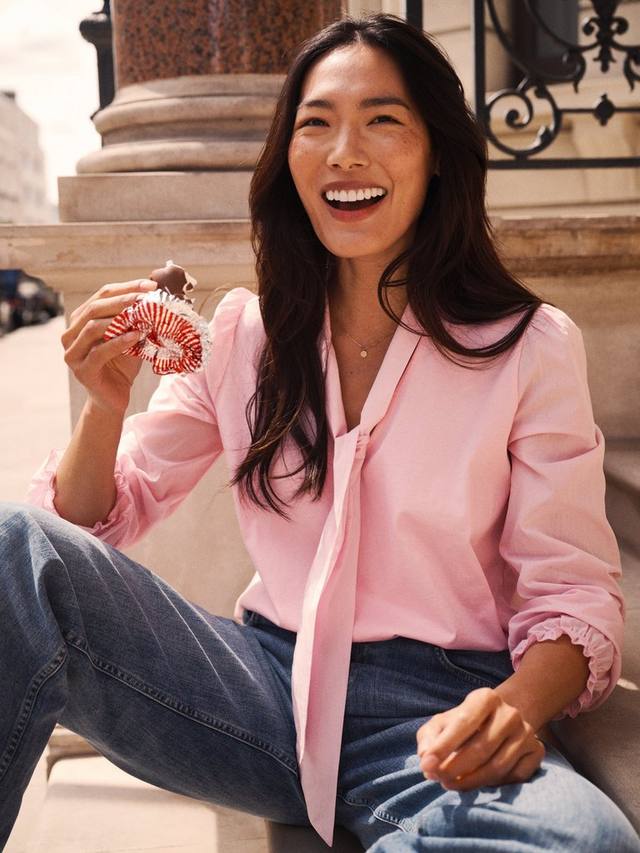 

Майара рубашка с галстучным воротником NRBY, Pink