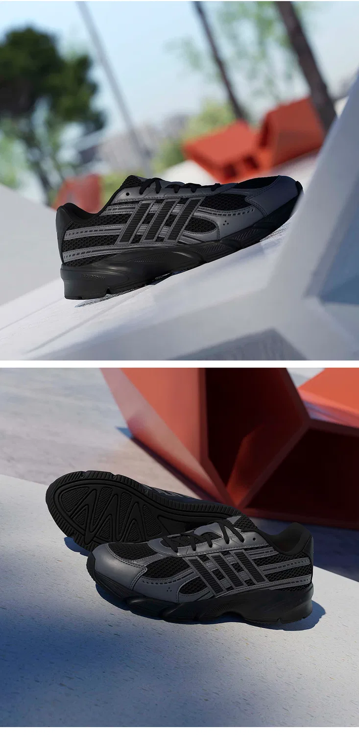 Мужские чёрные кроссовки Adidas Technocaoz 2000 — фото 4