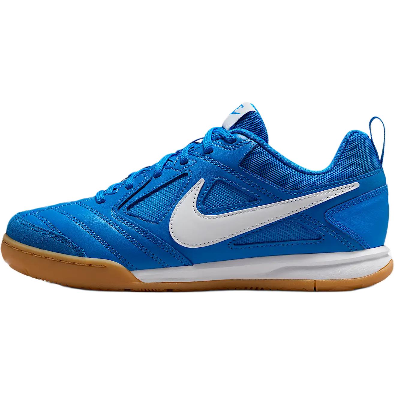 

Низкие противоскользящие износостойкие детские футбольные бутсы Gato Collection Nike, синий/белый/желтый