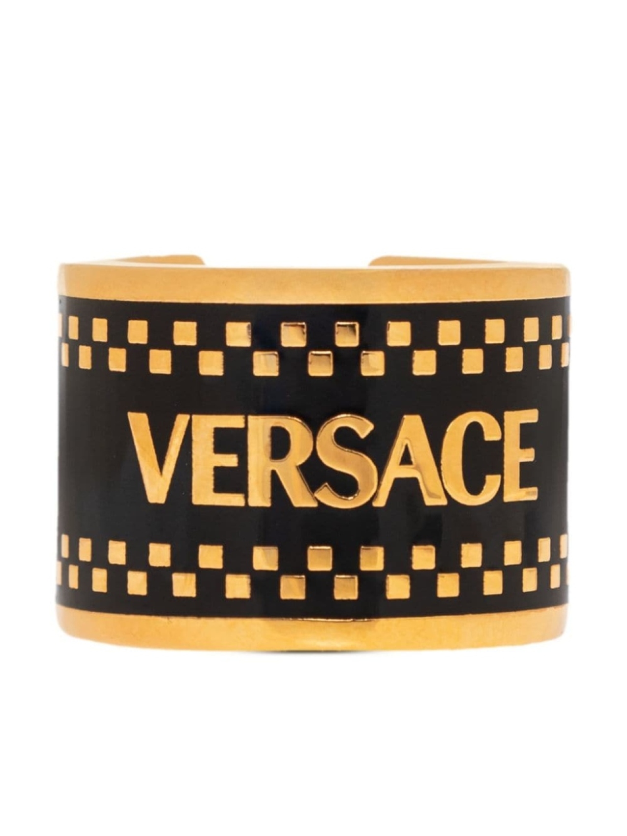 

Винтажное кольцо 90-х годов Versace, черный