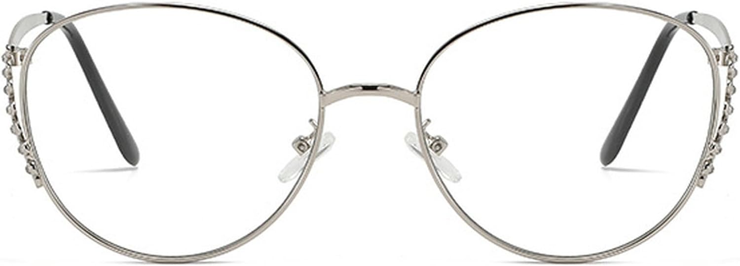 

Ретро-солнцезащитные очки «кошачий глаз» для женщин и мужчин, модные овальные солнцезащитные очки в стиле 90-х, защита от УФ-излучения, золотистая металлическая оправа, цвет шампанского mincl, Silver Clear