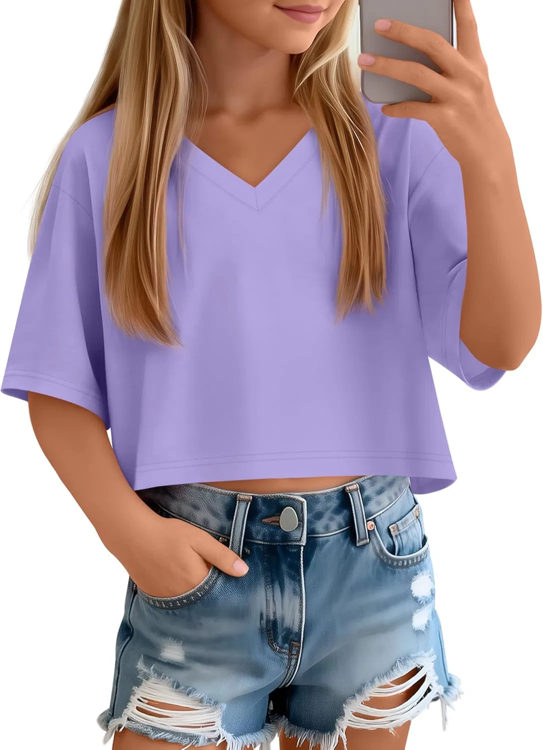 Детский кроп-топ Oakgarden Light Purple