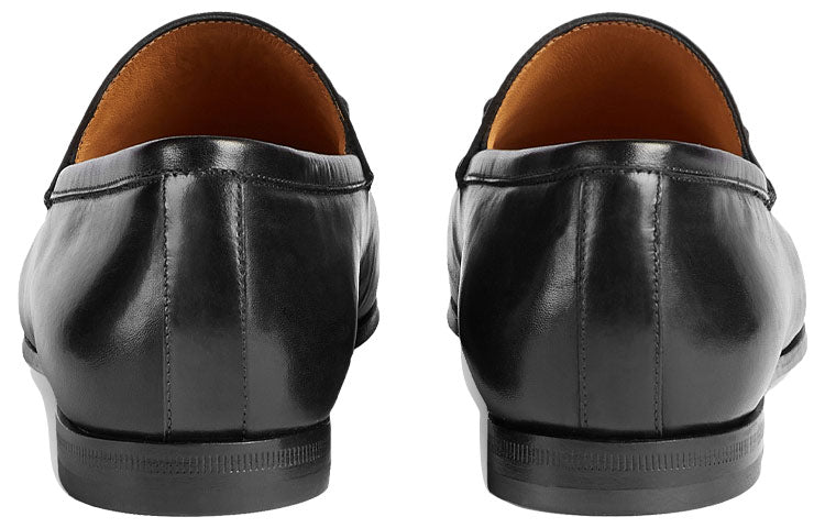 Лоферы (WMNS) Gucci Jordaan Leather Loafers Black — фото 4