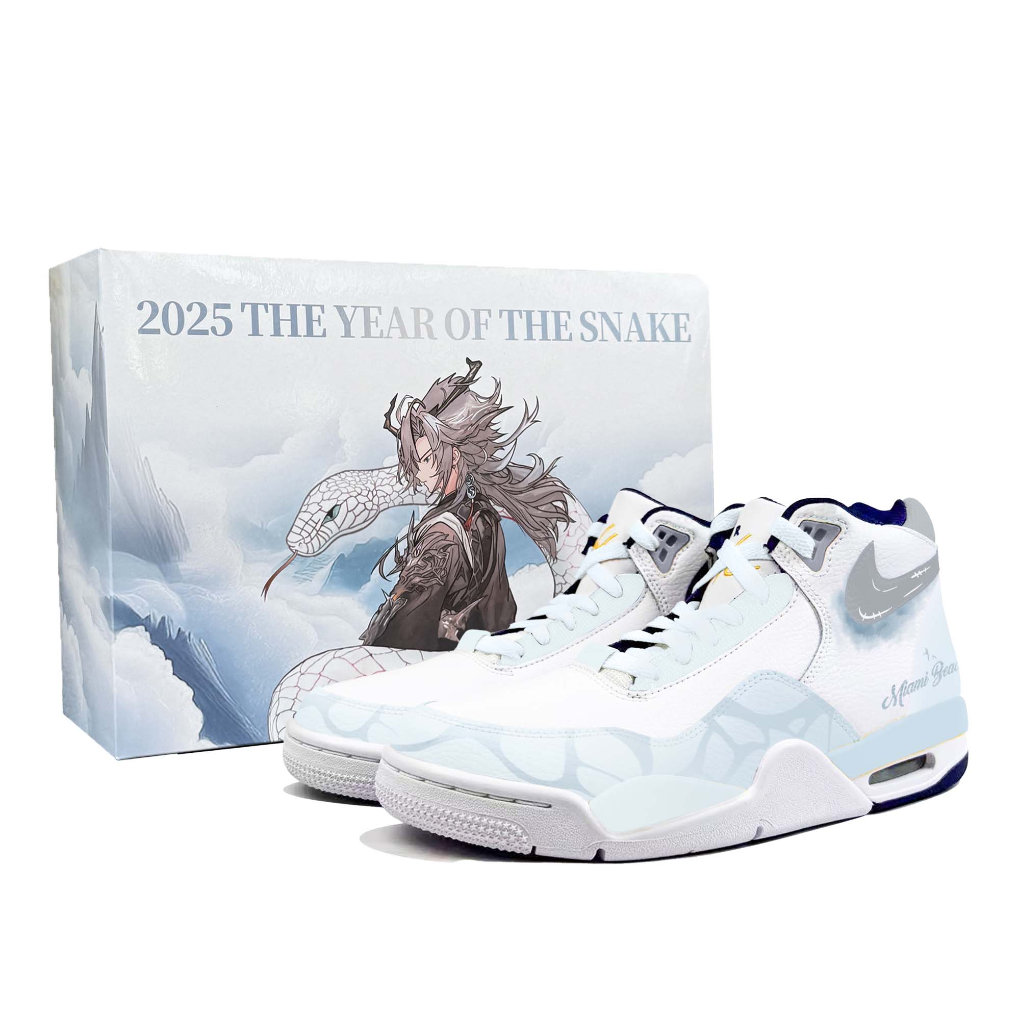 

Nike Легендарные баскетбольные кроссовки Flight Legacy Mid топ мужские Blue