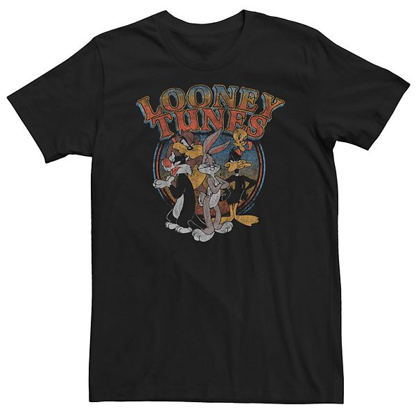 

Футболка Big & Tall Looney Tunes с принтом Bugs Bunny и друзьями Licensed Character