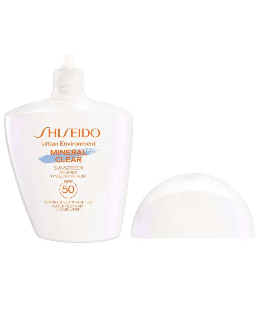 Солнцезащитный крем Urban Environment Mineral Clear Sunscreen SPF 50, 45 г Shiseido — фото 2