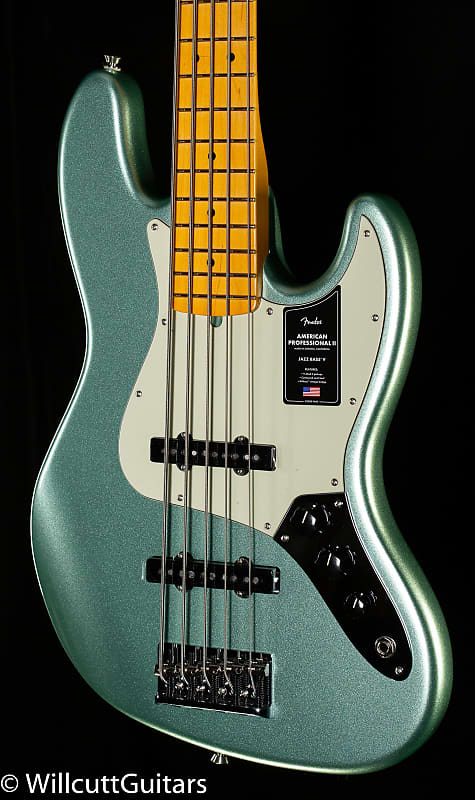 

Басс гитара Fender American Professional II Jazz Bass V Maple Fingerboard Mystic Surf Green