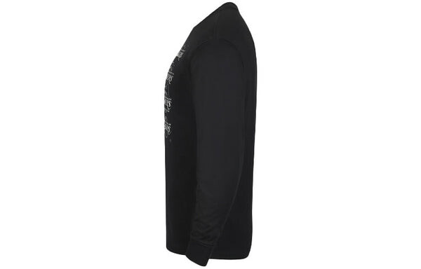 Футболка nba courtside los angeles lakers athleisure casual sports печать круглый вырез свитер Nike, черный — фото 3