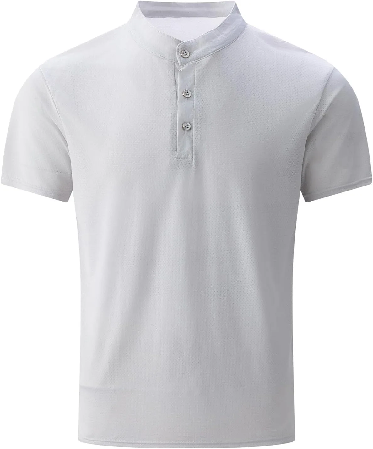 

Мужская хлопковая футболка-хенли с коротким рукавом и воротником стойкой Xiaojmake