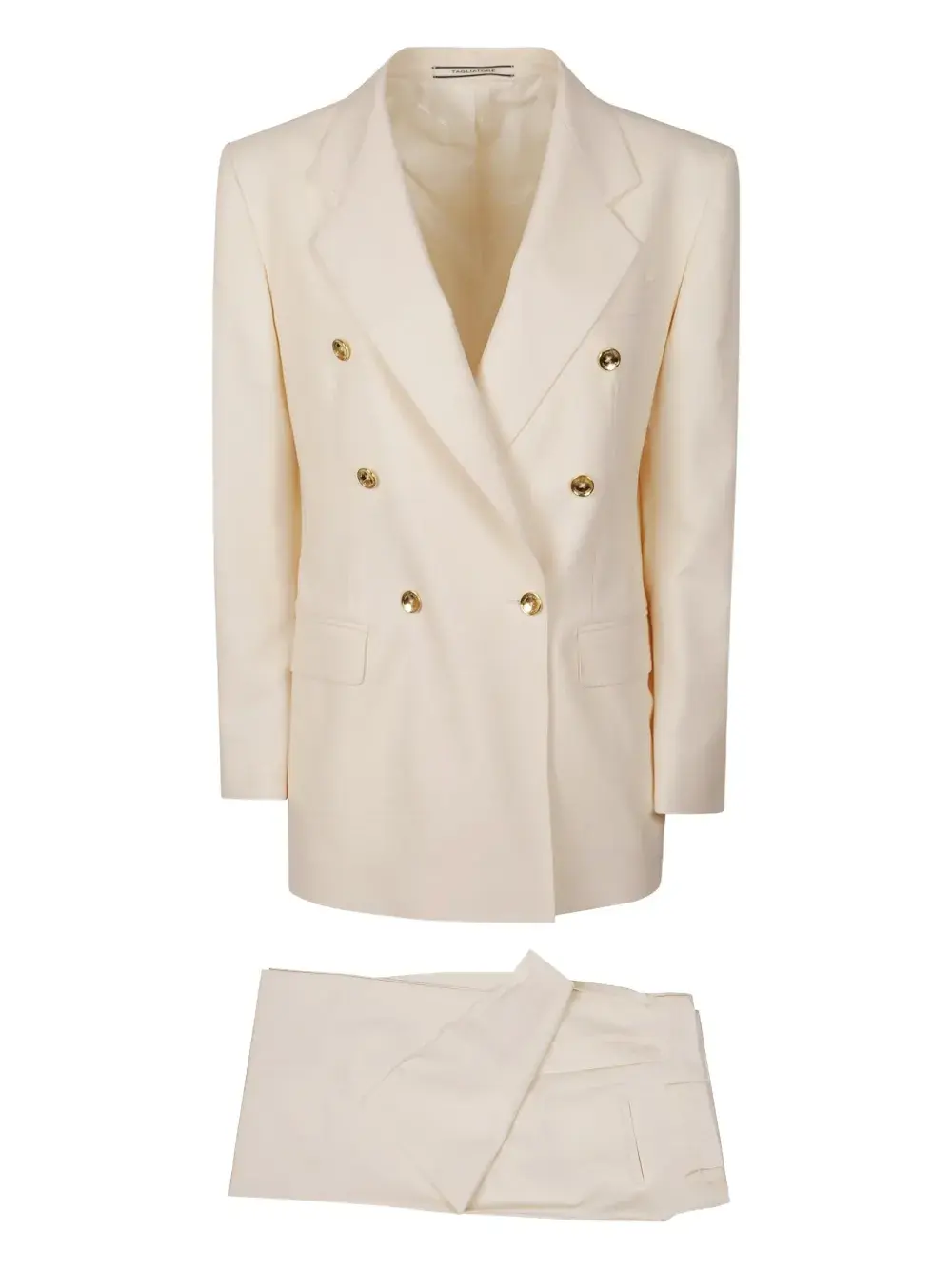 

Двубортный костюм на пуговицах Tagliatore, бежевый