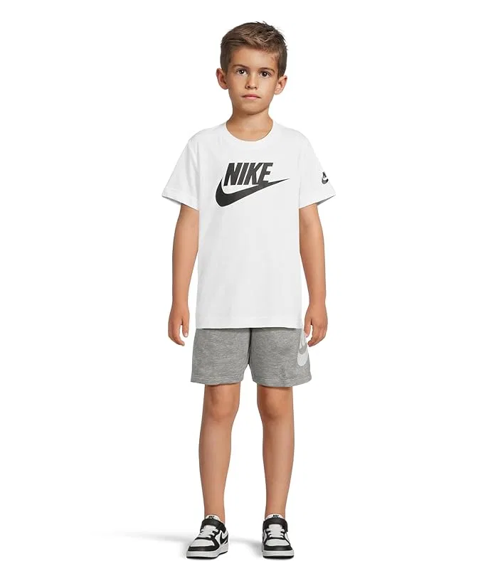 Шорты из французского террия Nike Kids, Dark Grey Heather — фото 4