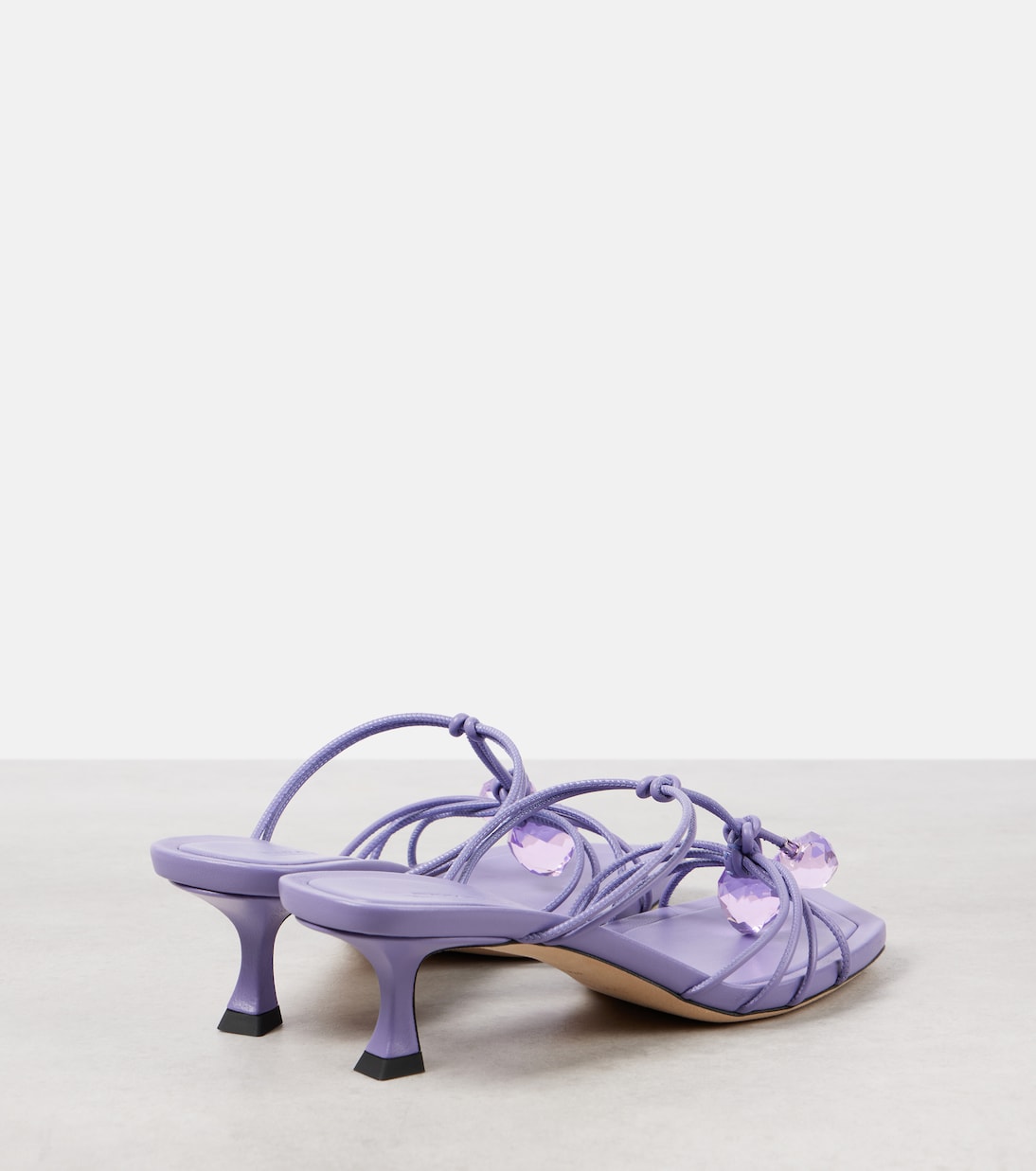 Мюли Jemma 50 с декором из кожи Jimmy Choo, Tanzanite — фото 3