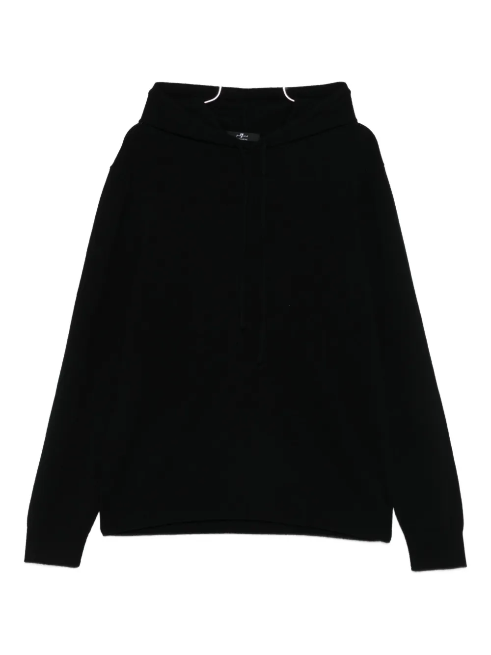 

Худи с заниженной линией плеч 7 For All Mankind, черный