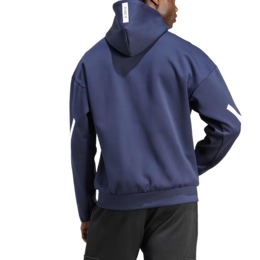 Adidas With AdiClub Real Madrid Adidas Z.N.E. Anthem Jacket, Marine Blue — фото 3